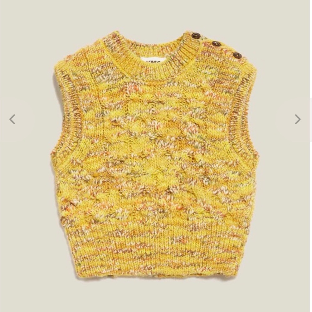 YMC Farrow Tank Knit in Yellow Multi